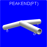 PEAK END Med pitch - FOR 1-3/8 FENCE TUBING